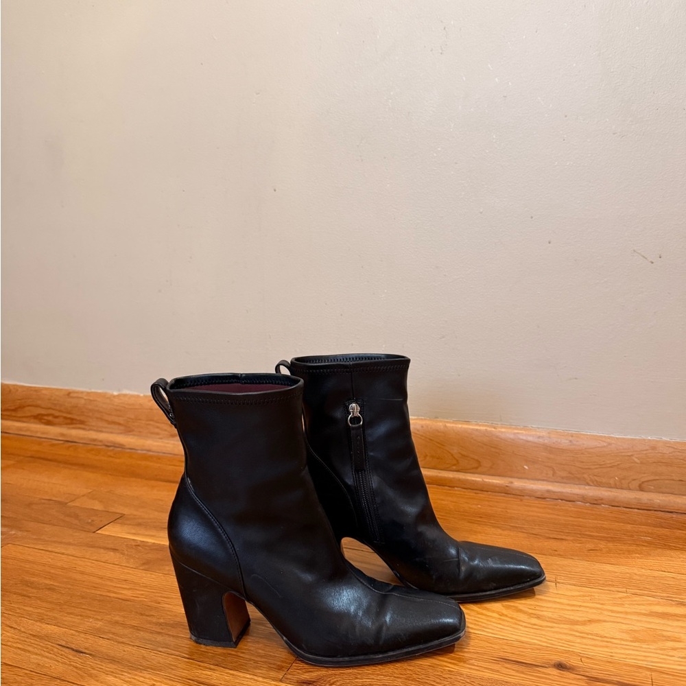 Franco Sarto Black Ankle Booties